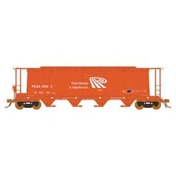Click here to learn more about the Rapido Trains Inc. HO 3800 Covered Hopper, PCSX/Potash (6).