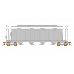 Click here to learn more about the Rapido Trains Inc. HO 3800 Covered Hopper, Undecorated/11 Panel.