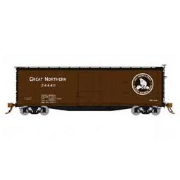Click here to learn more about the Rapido Trains Inc. HO 40'''' Double Sheath Wood Box, GN (4).