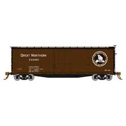 Click here to learn more about the Rapido Trains Inc. HO 40'''' Double Sheath Wood Box, GN.
