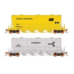 Click here to learn more about the Rapido Trains Inc. HO ACF PD3500 Flexi Flo Hop, PC/CR (2).