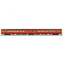 Click here to learn more about the M.T.H. Electric Trains HO Articulated Chair Car Set, SP Lines #1 (3).