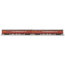 Click here to learn more about the M.T.H. Electric Trains HO Chair/Chair De-Skirted Passenger Car Set, SP.