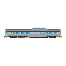 Click here to learn more about the Rapido Trains Inc. N Scale Skyline Reb Dome-Coffee Shop: VIA Rail CAN.