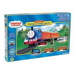 Click here to learn more about the Bachmann Industries HO Deluxe Thomas the Tank Engine Train Set.