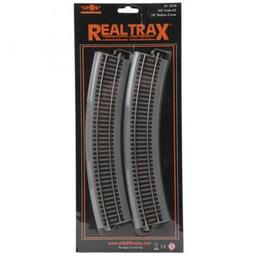 Click here to learn more about the M.T.H. Electric Trains HO Code 83 RealTrax 18" Radius Curve (4).