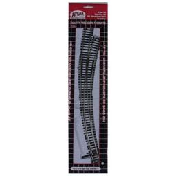 Click here to learn more about the Atlas Model Railroad HO Code 100 Curved Right-Hand Turnout.
