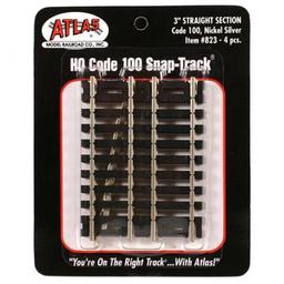 Click here to learn more about the Atlas Model Railroad HO Code 100 3" Straight (4).
