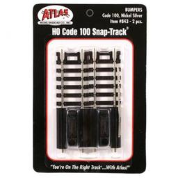 Click here to learn more about the Atlas Model Railroad HO Code 100 Bumpers (2).