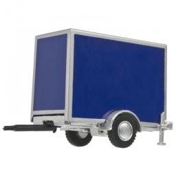 Click here to learn more about the Atlas Model Railroad HO Box Trailer w/Single Axle, Blue.