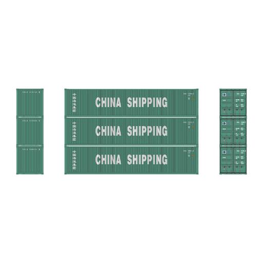 Athearn HO RTR 40'' Low-Cube Container, China Shipping