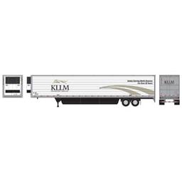 Click here to learn more about the Athearn HO RTR 53'' Reefer Trailer, KLLM Intermodal #91180.