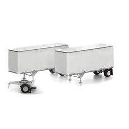 Click here to learn more about the Athearn HO RTR 28'' Trailers w/Dolly, Owner-Operator #2 (2).