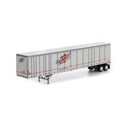 Click here to learn more about the Athearn HO RTR 53'' Wabash Plate Trailer, Heartland #8625.