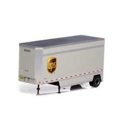 Click here to learn more about the Athearn HO RTR 28'' Drop Sill Trailer, UPS w/Shield #364422.