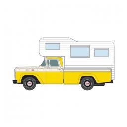 Click here to learn more about the Classic Metal Works HO 1960 Ford Camper Truck, Yellow/White.