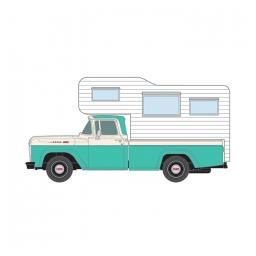 Click here to learn more about the Classic Metal Works HO 1960 Ford Camper Truck, Turquoise/White.