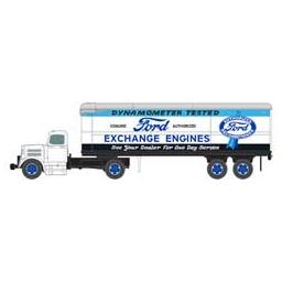 Click here to learn more about the Classic Metal Works HO White WC22 Tractor Trailer Set,Ford Exch Engine.