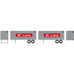 Click here to learn more about the Roundhouse HO 25'' Trailers, K-Line (2).