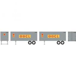 Click here to learn more about the Roundhouse HO 25'' Trailers, OOCL (2).