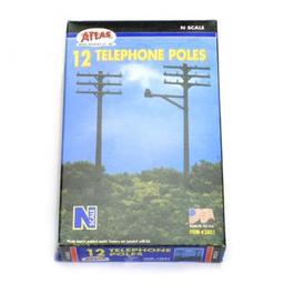 Click here to learn more about the Atlas Model Railroad N Telephone Poles (12).