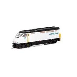 Click here to learn more about the Athearn N F59PHI w/DCC & Sound, Metrolink #875.