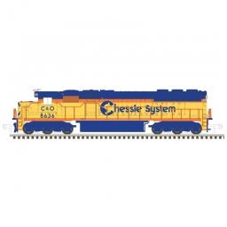 Click here to learn more about the Atlas Model Railroad N SD50, CHSY/B&O #8555.