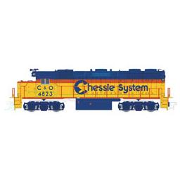 Click here to learn more about the Atlas Model Railroad N GP38, CHSY/C&O #4823.