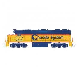 Click here to learn more about the Atlas Model Railroad N GP38, CHSY/C&O #4827.