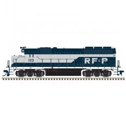 Click here to learn more about the Atlas Model Railroad N GP40 w/DCC & Sound, RF&P #123.