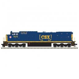 Click here to learn more about the Atlas Model Railroad N Dash 8-40CW w/DCC & Sound, CSX #7670.