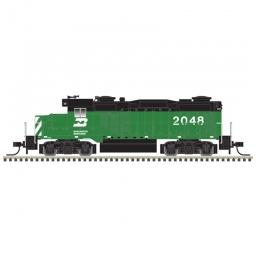 Click here to learn more about the Atlas Model Railroad N GP-20, BN/Green/Black #2058.