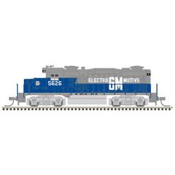 Click here to learn more about the Atlas Model Railroad N GP-20, EMD Demo/Blue/Silver/White #5626.