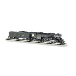 Click here to learn more about the Bachmann Industries N 2-8-4 w/DCC & Sound Value, C&O/Kanawha #2724.