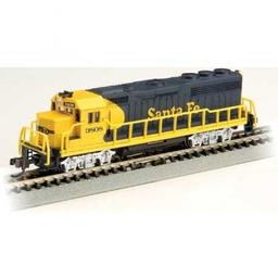 Click here to learn more about the Bachmann Industries N GP40, SF/Blue/Yellow #3808.