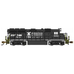 Click here to learn more about the Bachmann Industries N GP40, NS/Operation Lifesaver #3053.