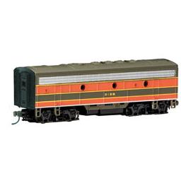 Click here to learn more about the Bachmann Industries N F7B w/DCC, GN/Green/Orange.