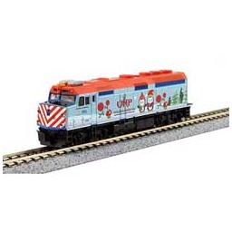 Click here to learn more about the Kato USA, Inc. N Operation North Pole Christmas Train 2017 Set(6).