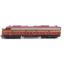 Click here to learn more about the Kato USA, Inc. N EMD E8A PRR 5-Stripe w/ DCC Installed #5898.