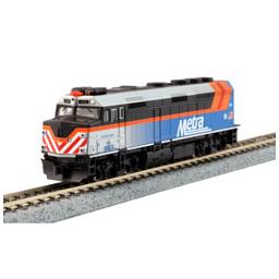 Click here to learn more about the Kato USA, Inc. N F40PH w/DCC,Metra/New Scheme/Fox River Grove#174.