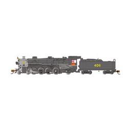 Click here to learn more about the Bachmann Industries N Light 4-8-2 w/Econami DCC/Sound Value, L&N #406.