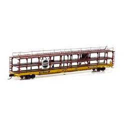 Click here to learn more about the Athearn N F89-F Tri-Level Auto Rack, N&W/RTTX #912125.