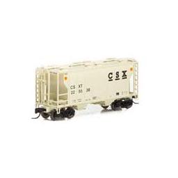 Click here to learn more about the Athearn N PS-2 2600 Covered Hopper, CSX #225538.