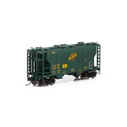 Click here to learn more about the Athearn N PS-2 2600 Covered Hopper, C&NW #95783.