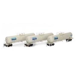 Click here to learn more about the Athearn N 30,000 Gallon Ethanol Tank, TEIX/White #3 (3).