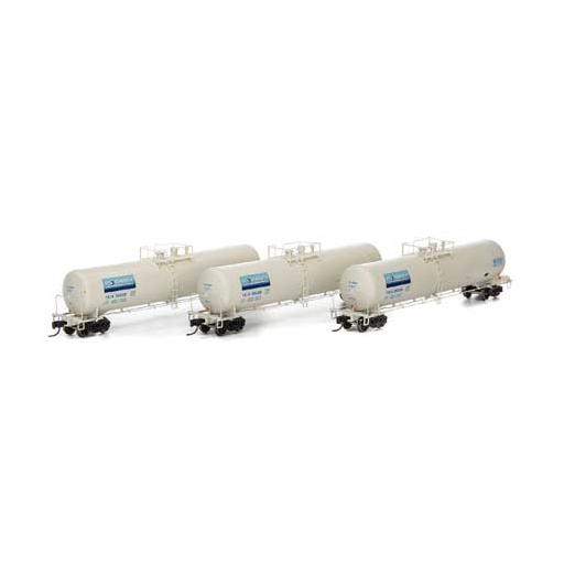 Athearn N 30,000 Gallon Ethanol Tank, TEIX/White #3 (3)