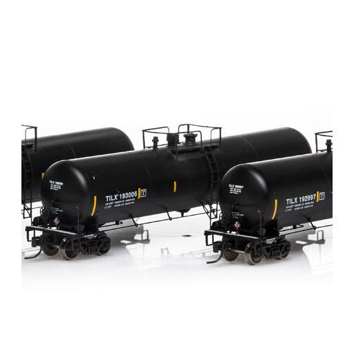 Athearn N 30,000 Gallon Ethanol Tank, TILX/Black #3 (3)