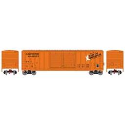 Click here to learn more about the Athearn N 50'' FMC Double Door Box, GWF #1054.