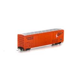 Click here to learn more about the Athearn N 50'' FMC Double Door Box, GWF #1142.