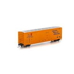 Click here to learn more about the Athearn N 50'' FMC Double Door Box, LP&N #52004.